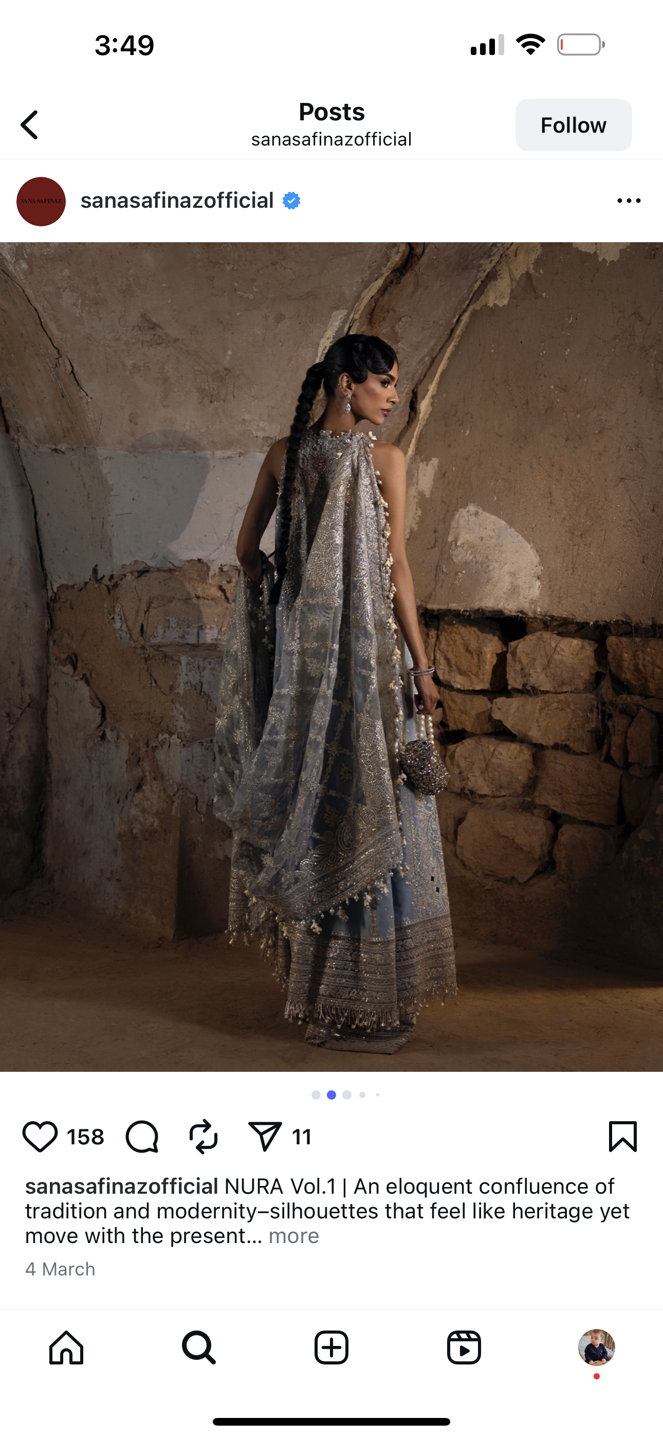 Sana Safinaz Nura Festive '25 Vol 3 - Raw Silk 3 Piece Suit