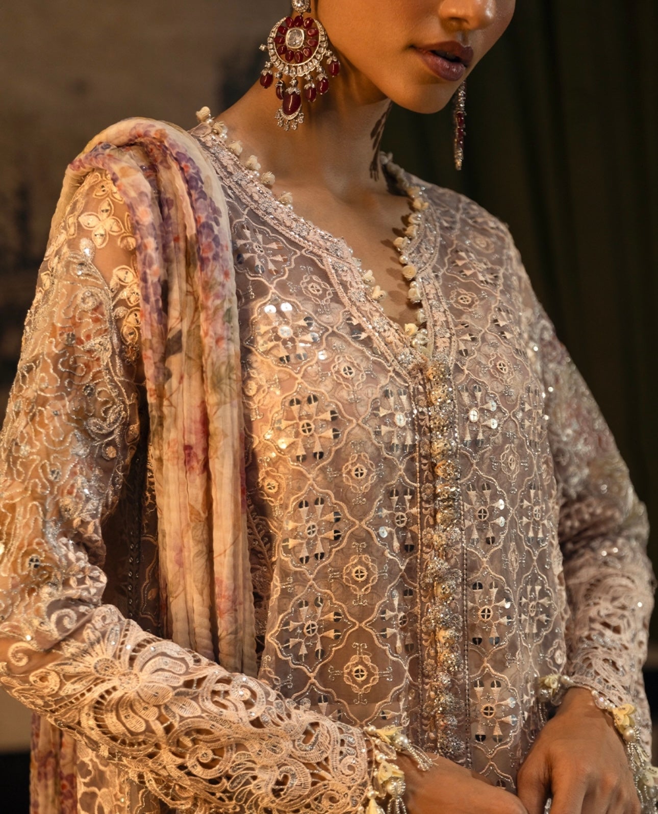 Sana Safinaz Nura Festive '25 Vol 3 - Organza 3 Piece Suit
