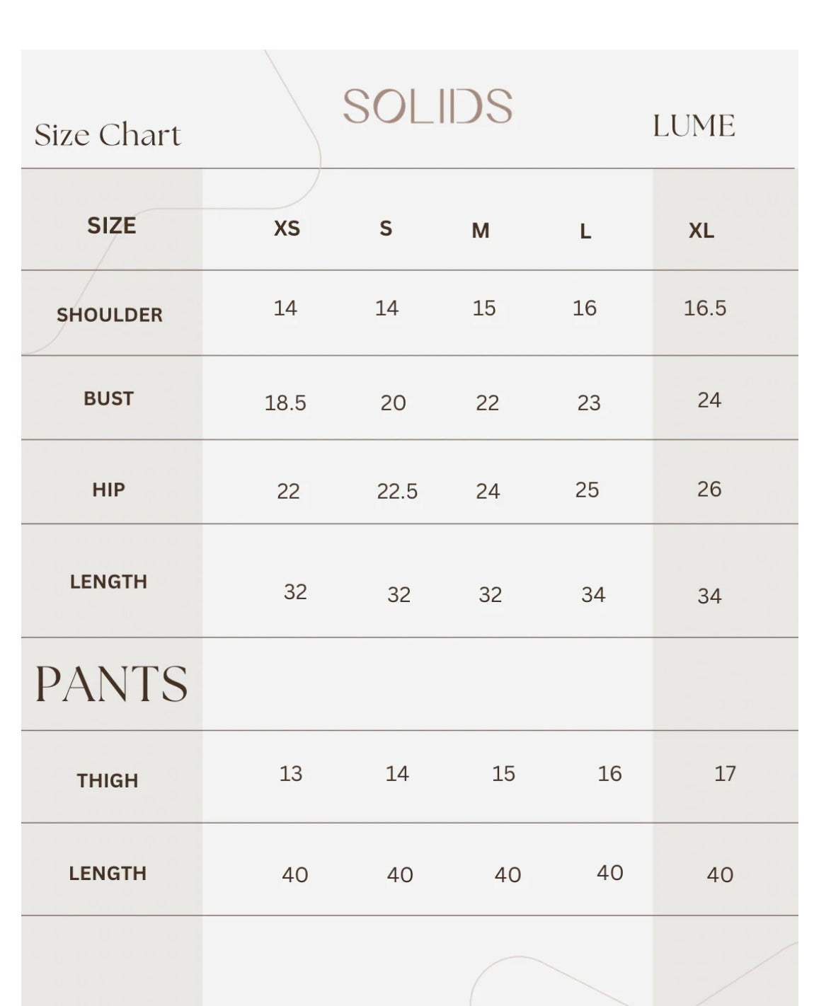 LUME | SOLIDS