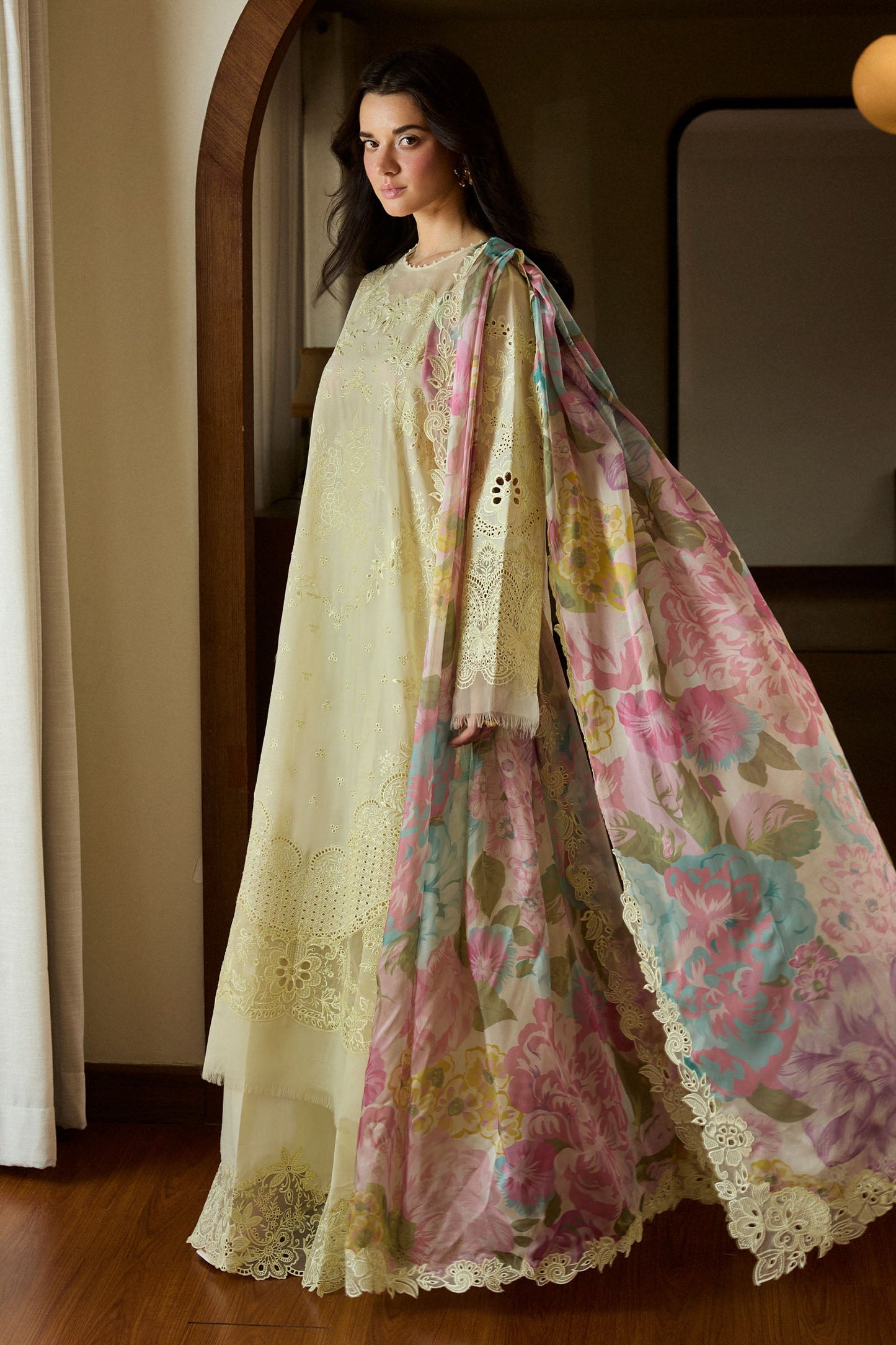 Zara Shahjahan Luxury Lawn 2025 | Satori | 1B