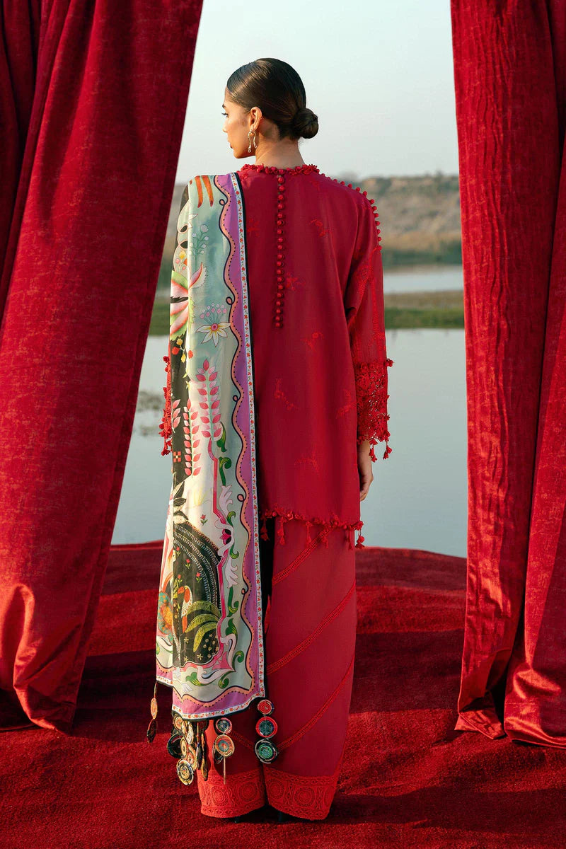(L261-007-CL) | Unstitched Luxury Lawn '26 | SANA SAFINAZ