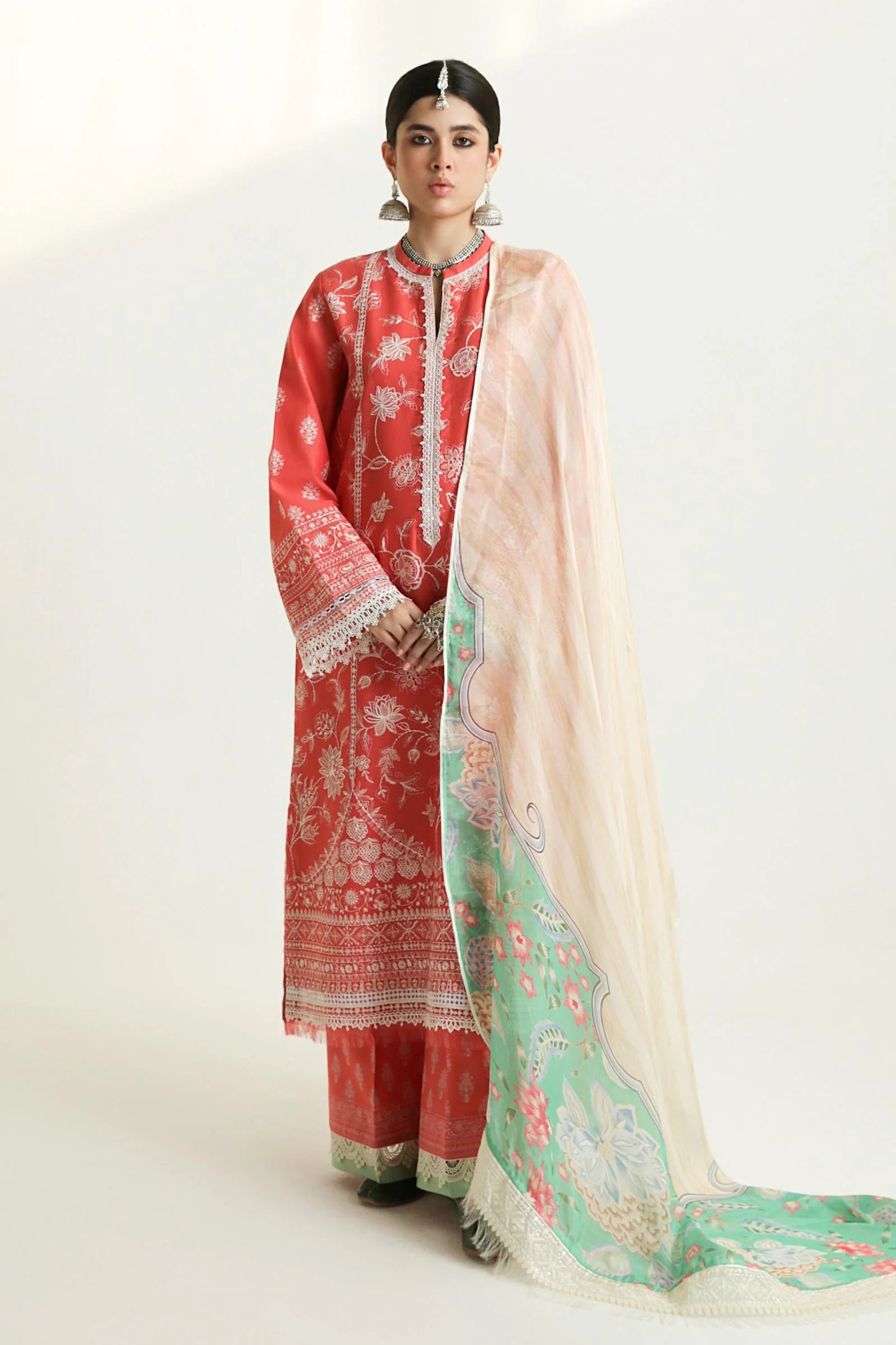 Zara Shahjahan Luxury Lawn 2024 | MAHI-1A