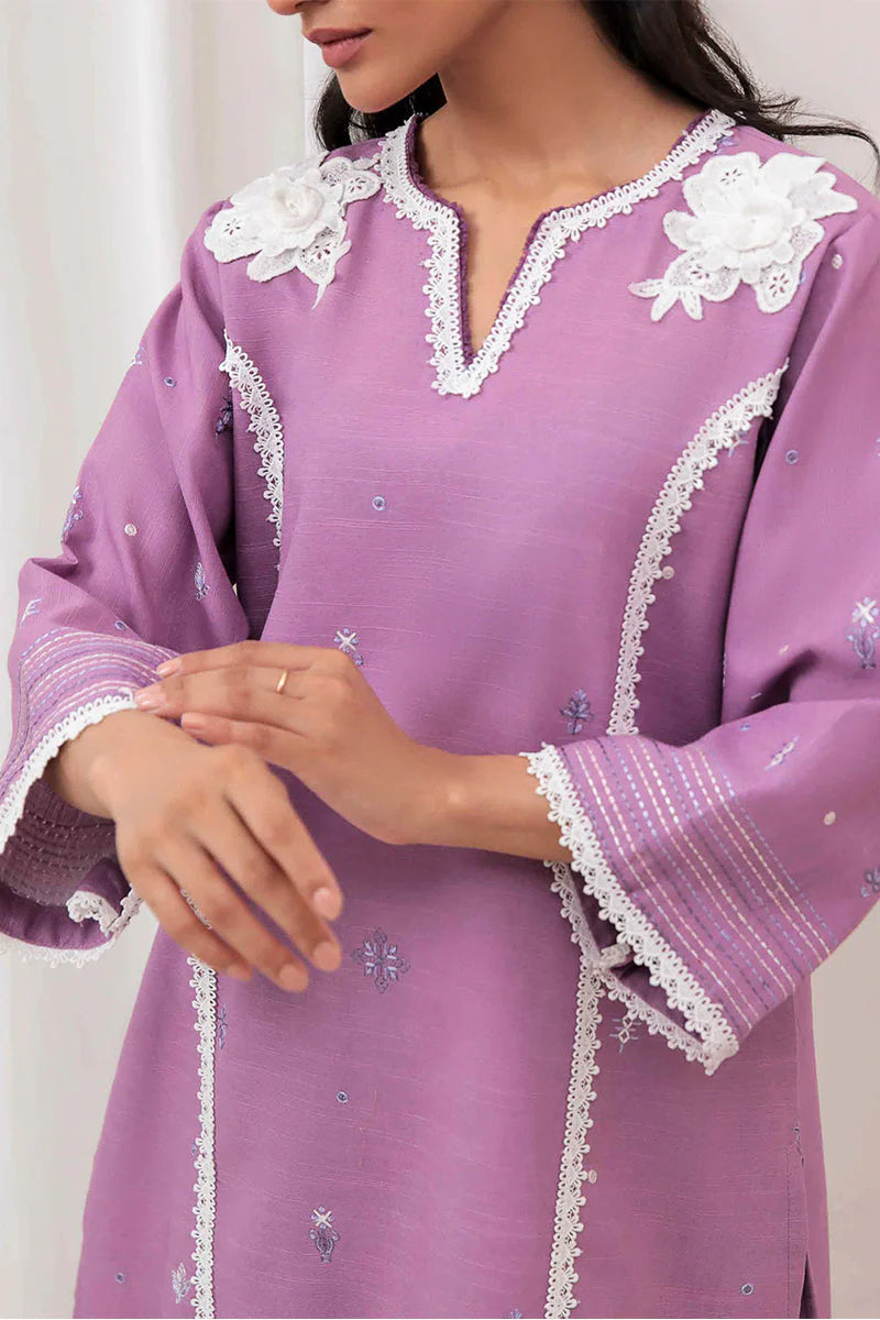 Mushq Wisteria Winters Basic Pret '24 - Frost Flair