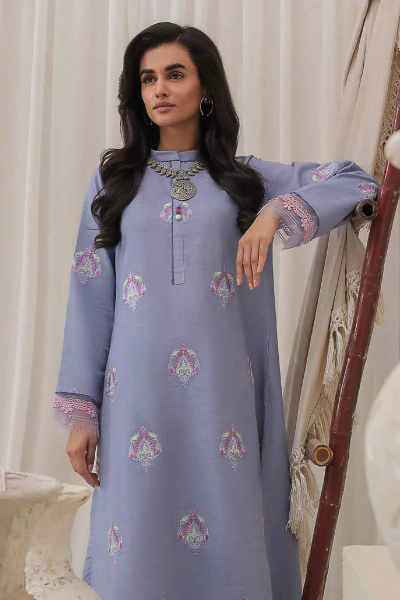 Mushq Wisteria Winters Basic Pret '24 - Crystal Frost