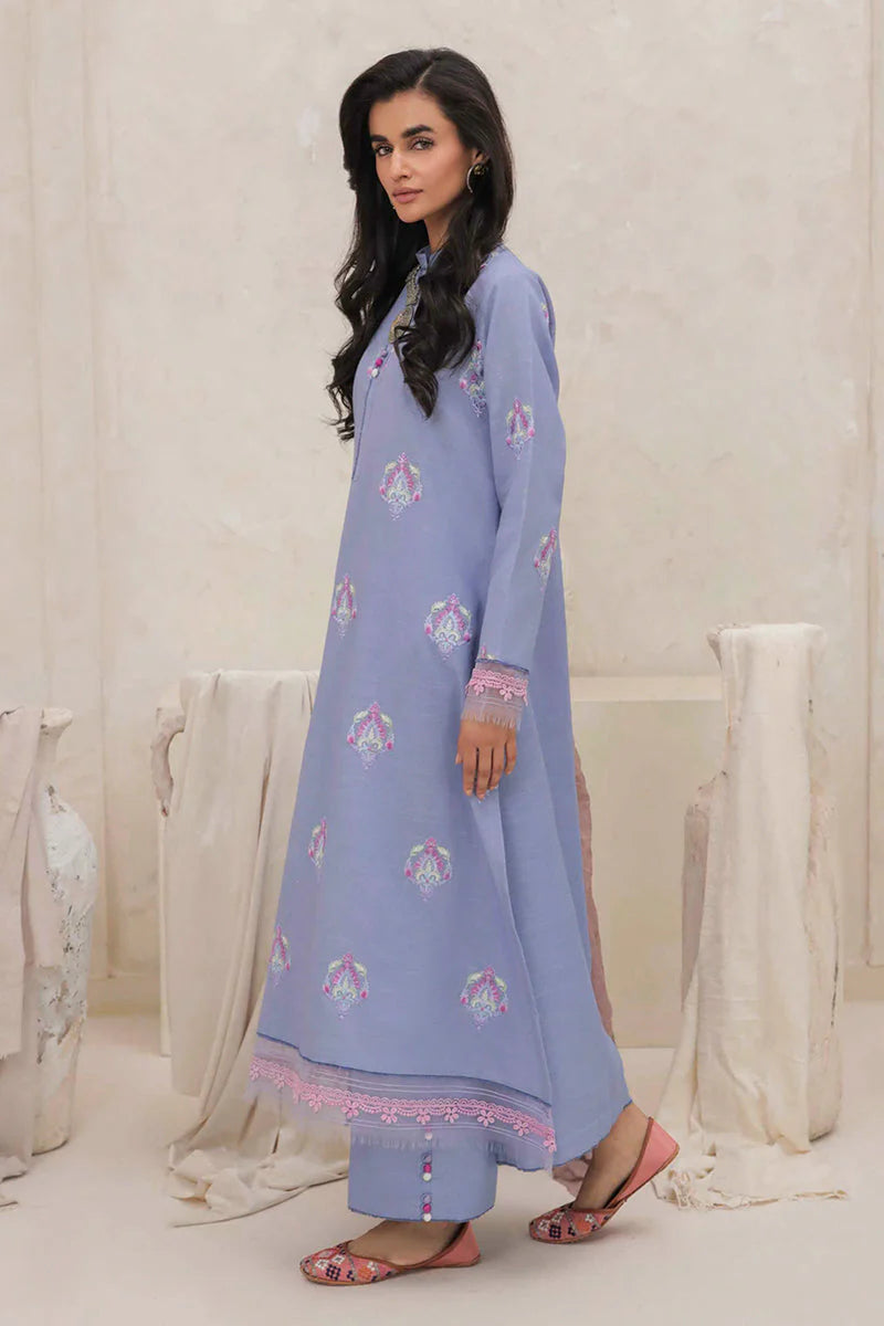 Mushq Wisteria Winters Basic Pret '24 - Crystal Frost