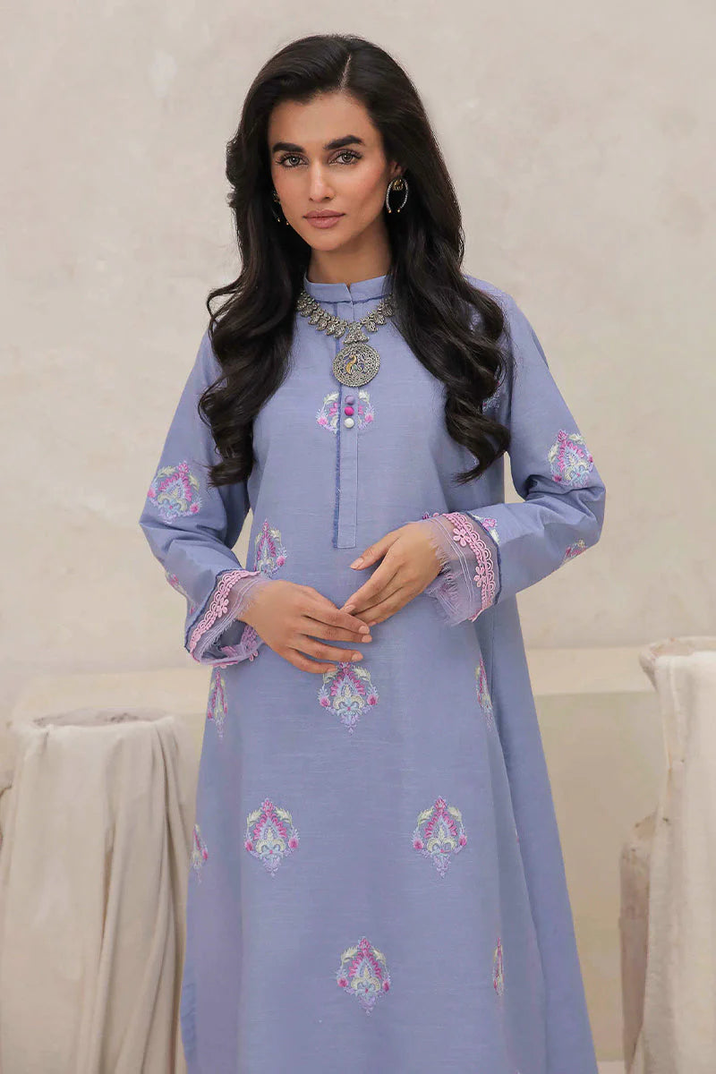 Mushq Wisteria Winters Basic Pret '24 - Crystal Frost