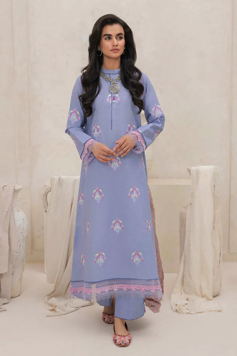 Mushq Wisteria Winters Basic Pret '24 - Crystal Frost