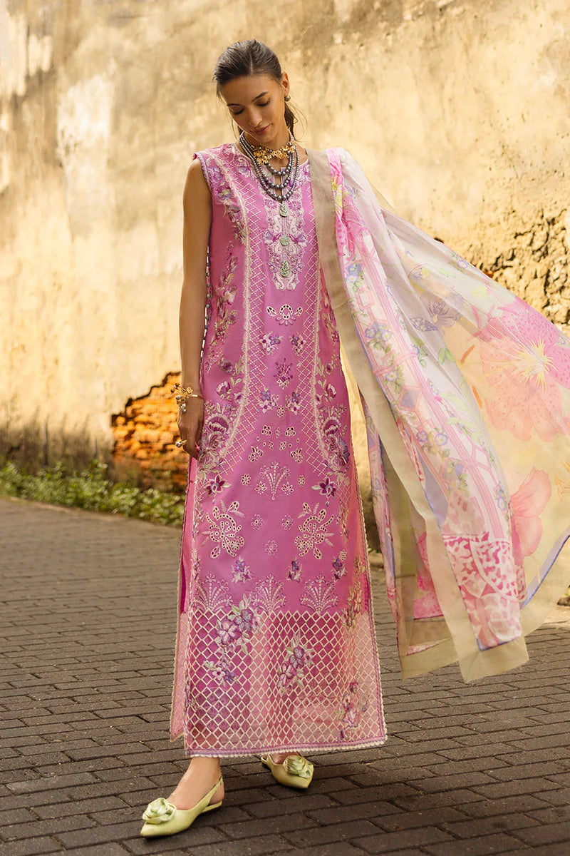 Mahira Khan Manaram Luxury Lawn’25 by Mushq | Timeless Wave