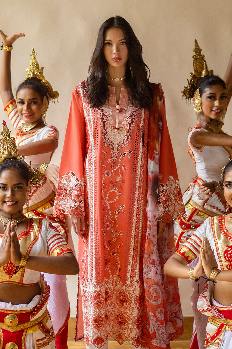 Mahira Khan Manaram Luxury Lawn’25 by Mushq | Starry Side