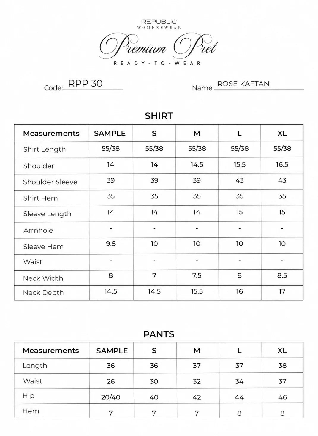 Rose Kaftan Republic Womenswear - Premium Pret '26