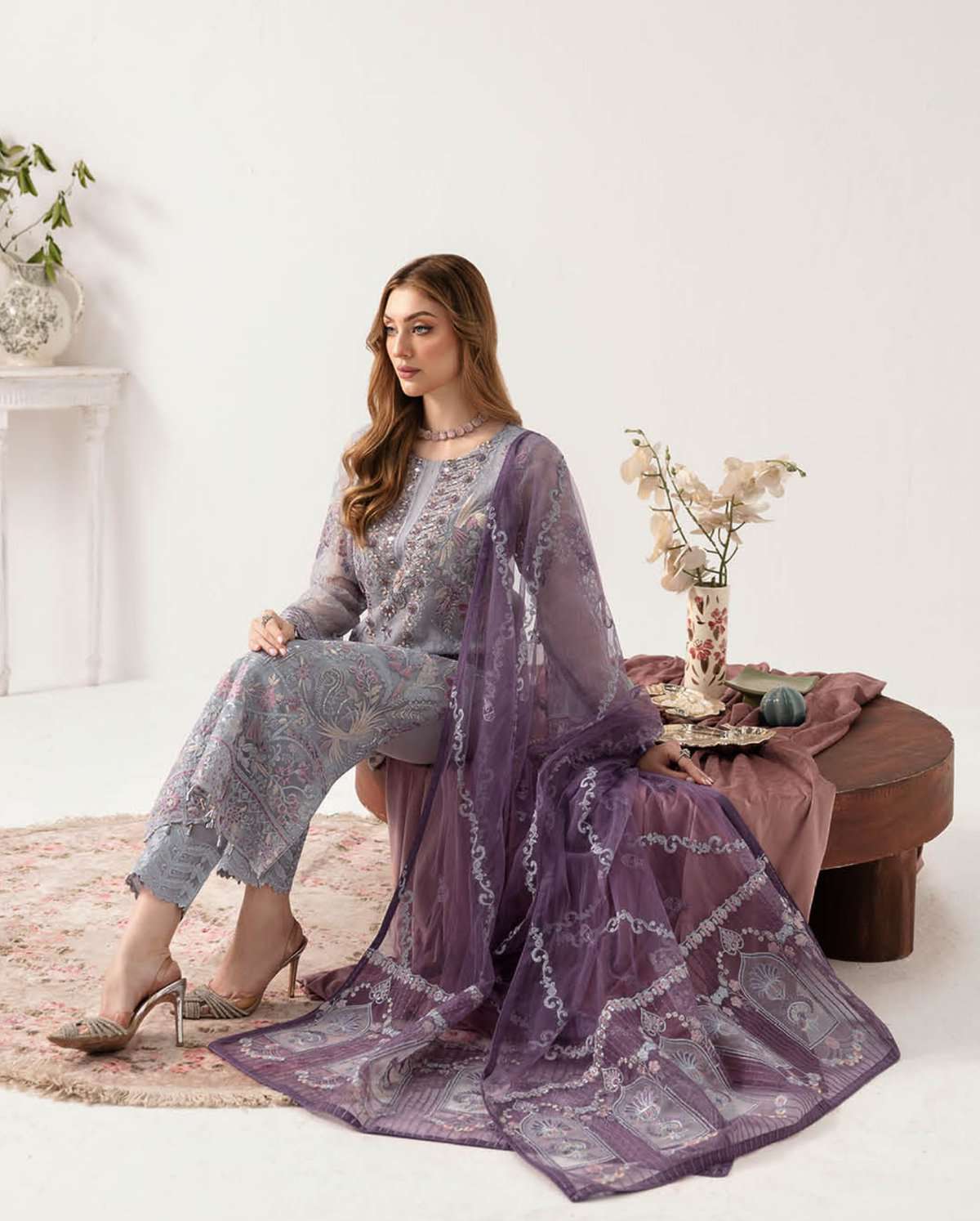 Minhal By Ramsha Unstitched Formal Collection 2024 Vol-11| RSH24M M-1104