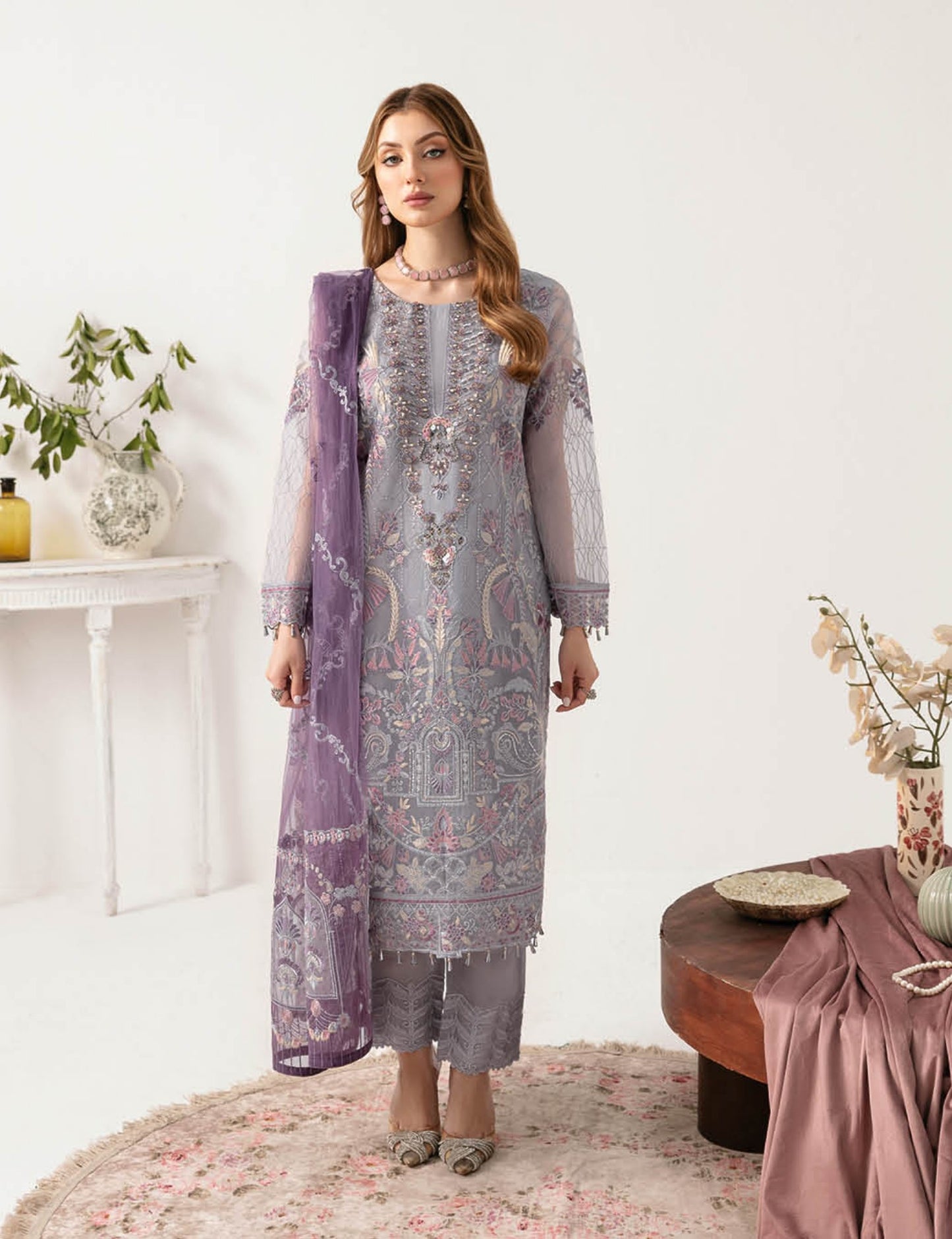 Minhal By Ramsha Unstitched Formal Collection 2024 Vol-11| RSH24M M-1104