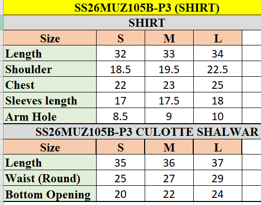 SS26MUZ105BP3 | New Arrivals | Sana Safinaz