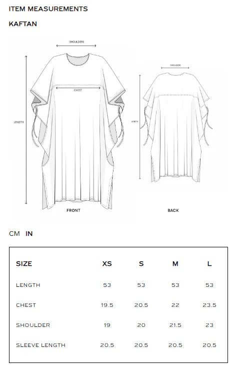 PRINTED KAFTAN (E4206/103/814)