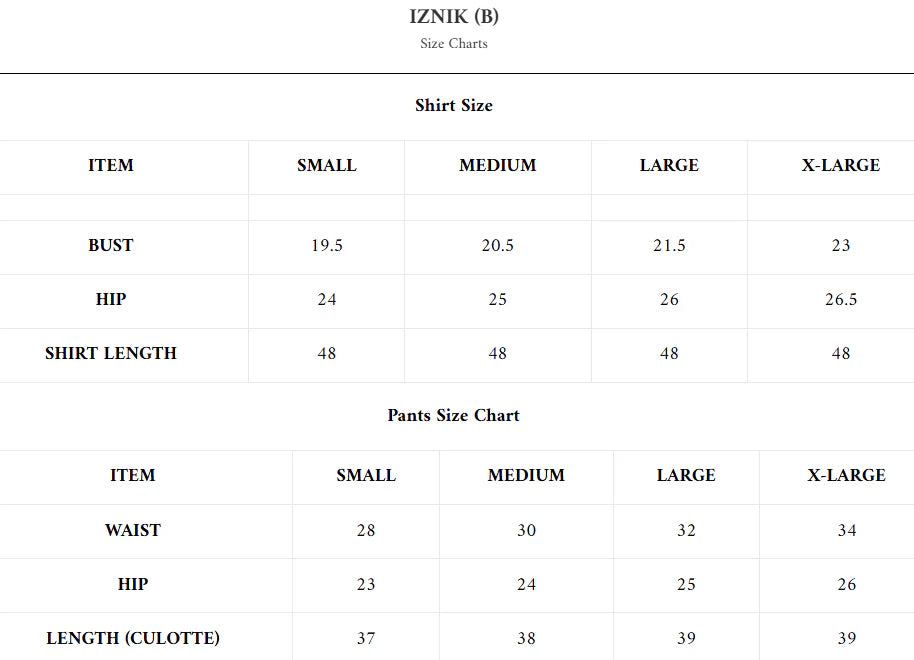 IZNIK (B) Barae Khanom