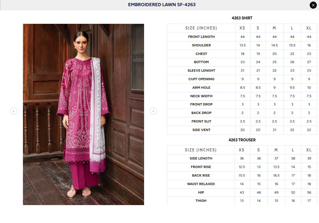 BAROQUE | EMBROIDERED LAWN SF-4263