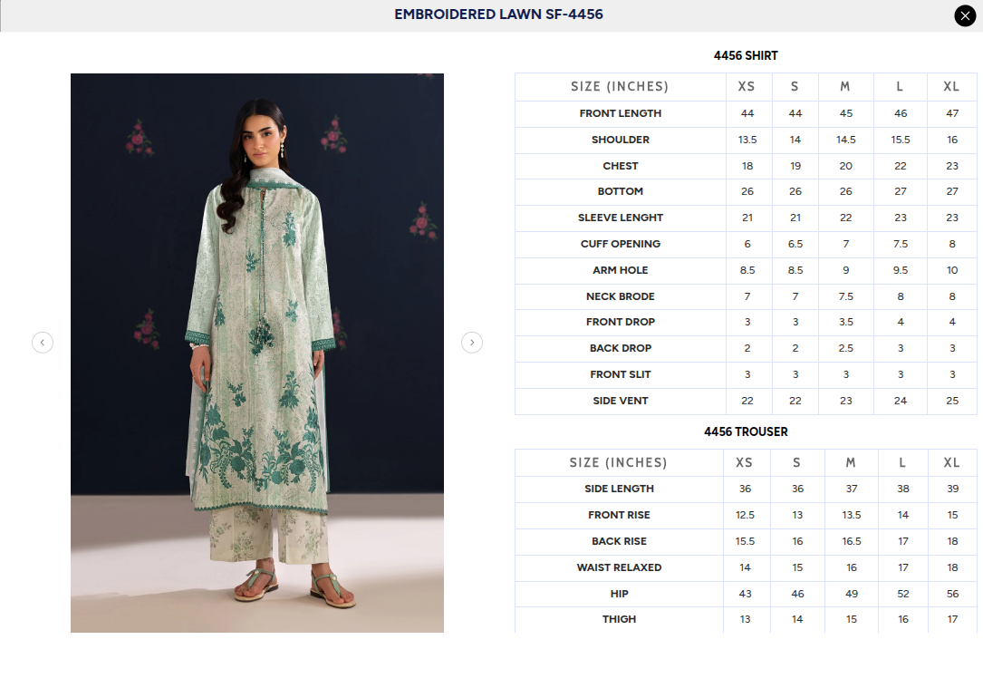 BAROQUE | EMBROIDERED LAWN SF-4456