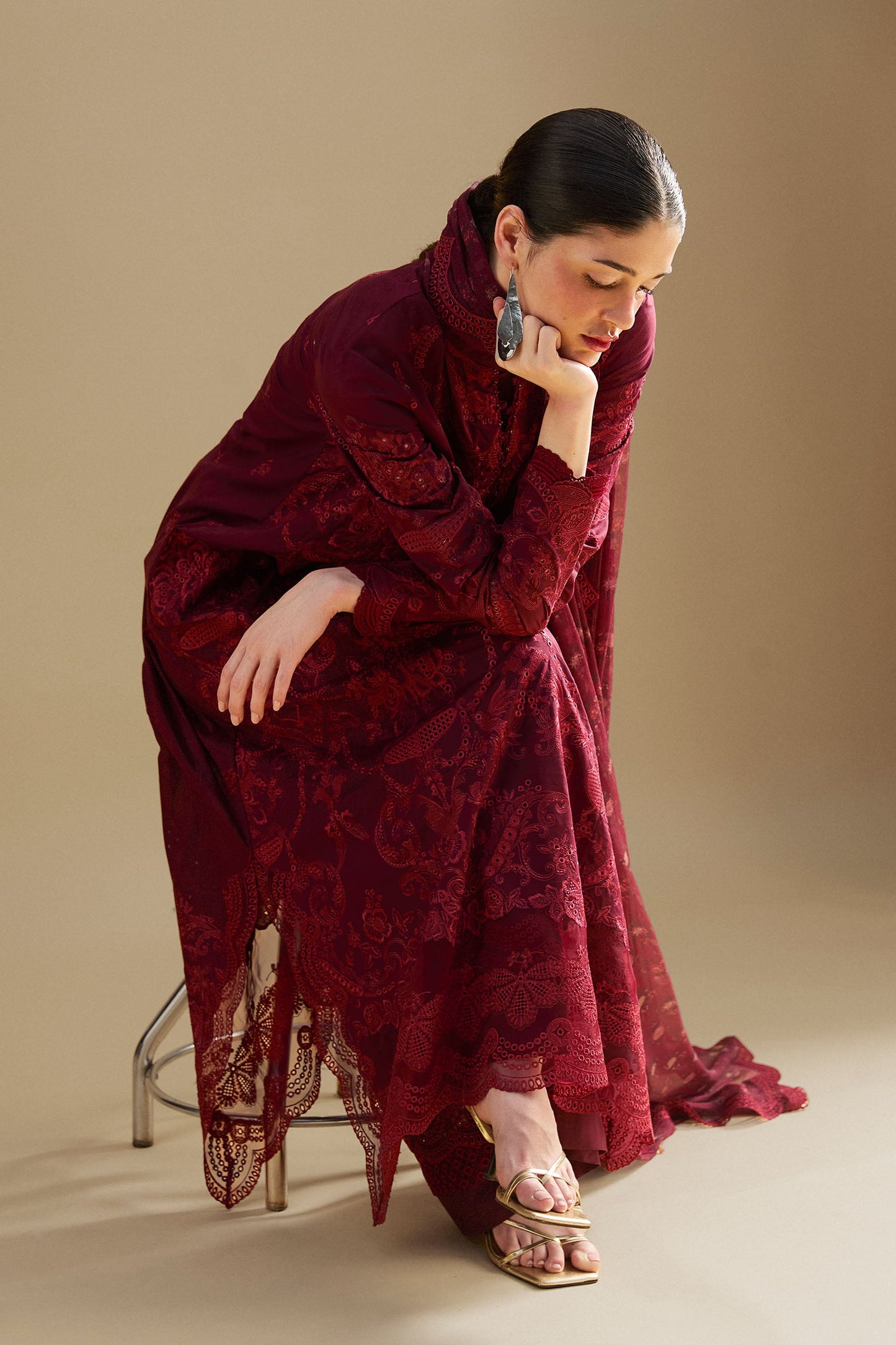 Zara Shahjahan Luxury Lawn 2025 | Satori | 9A