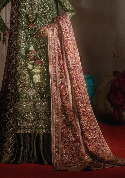 Shawl - Plum and Pink Medium Silk WDB26 Aik Atelier - Wedding Festive '26 Vol 02
