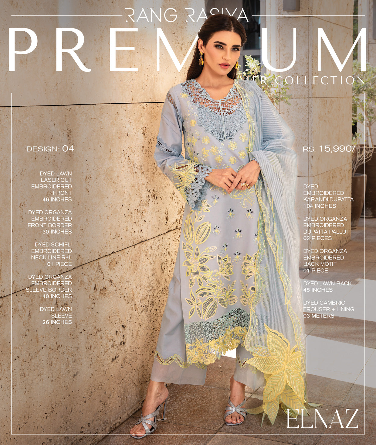 Rang Rasiya Premium Lawn 2025 | D-04