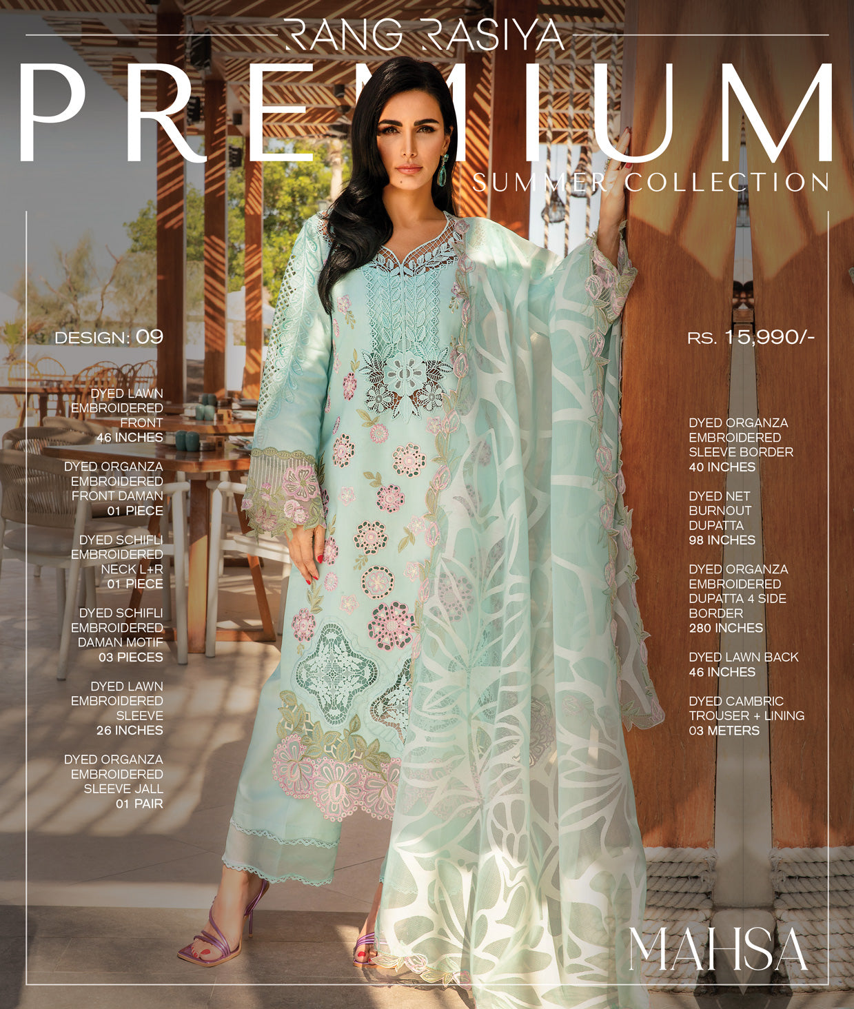 Rang Rasiya Premium Lawn 2025 | D-09