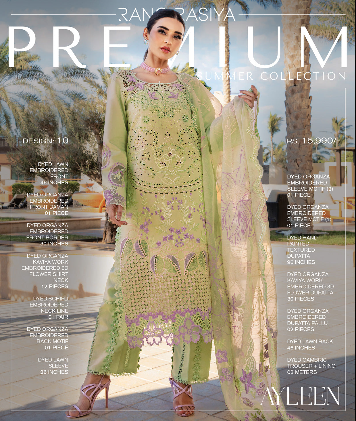 Rang Rasiya Premium Lawn 2025 | D-10