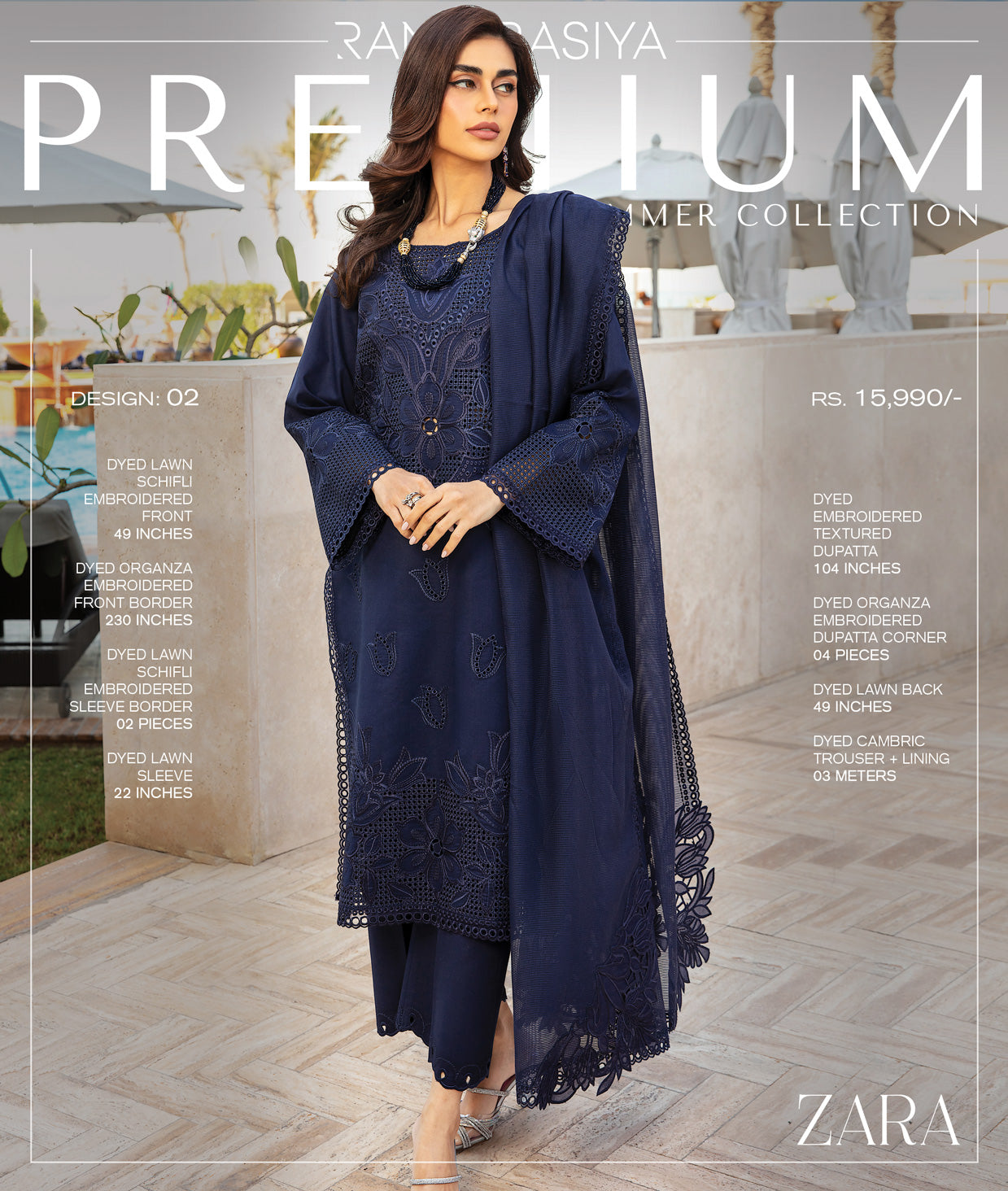 Rang Rasiya Premium Lawn 2025 | D-02