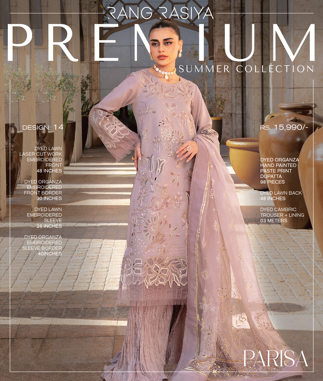 Rang Rasiya Premium Lawn 2025 | D-14
