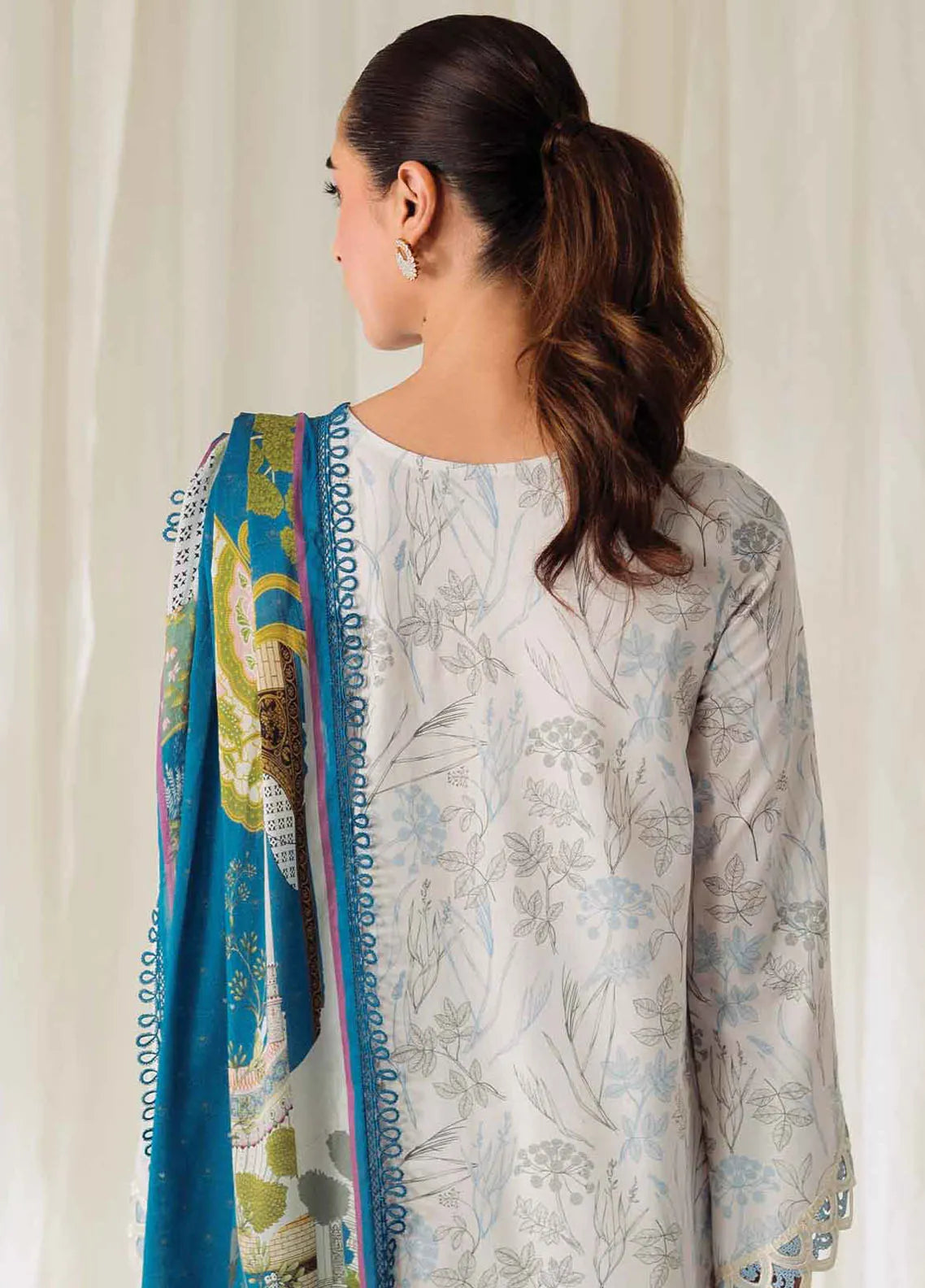 Qprints By Qalamkar Embroidered Lawn 2024 | QLM24QP AR-05 Florine