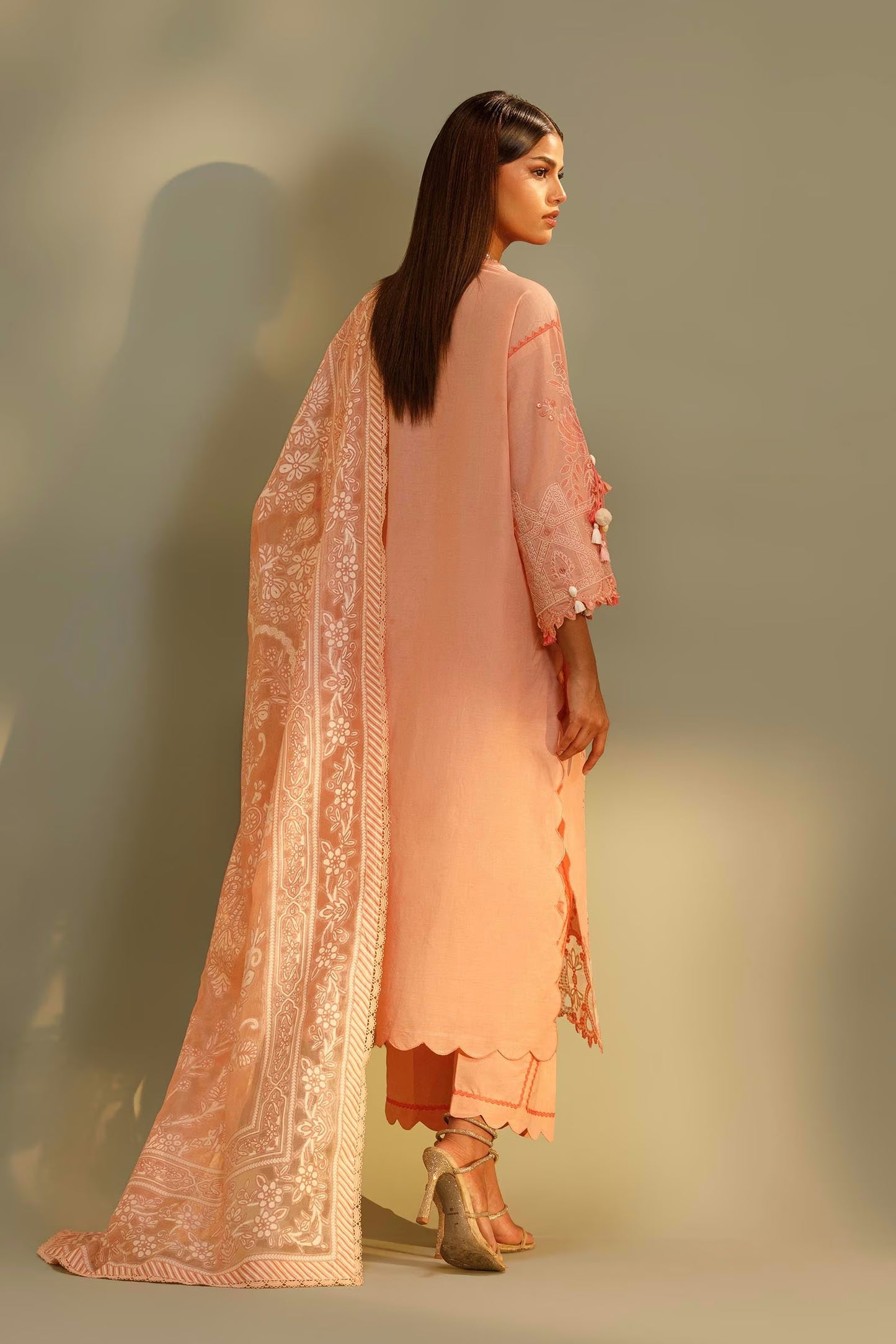 Sana Safinaz Unstitched Embroidered 3 Piece Muzlin Suit | M262-009b-ct