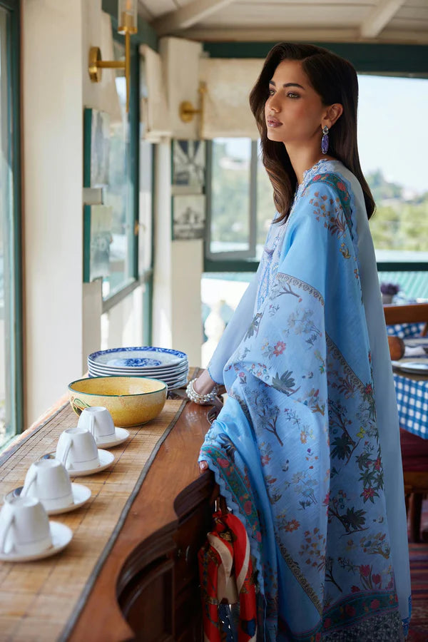 Sana Safinaz Unstitched Embroidered 3 Piece Muzlin Suit | M262-004a-dc
