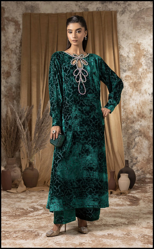 Sumaira Aurangzeb A Velvet Affair'24 - Emerald elegance