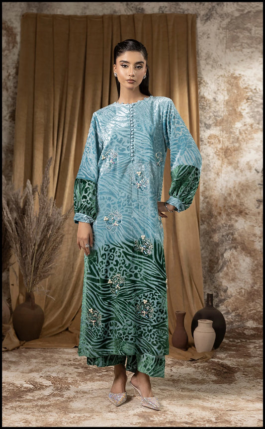 Sumaira Aurangzeb A Velvet Affair'24 - Ocean Mist