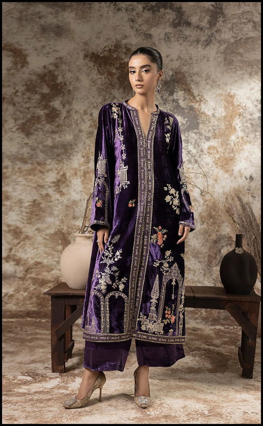 Sumaira Aurangzeb A Velvet Affair'24 - Opulent Plum