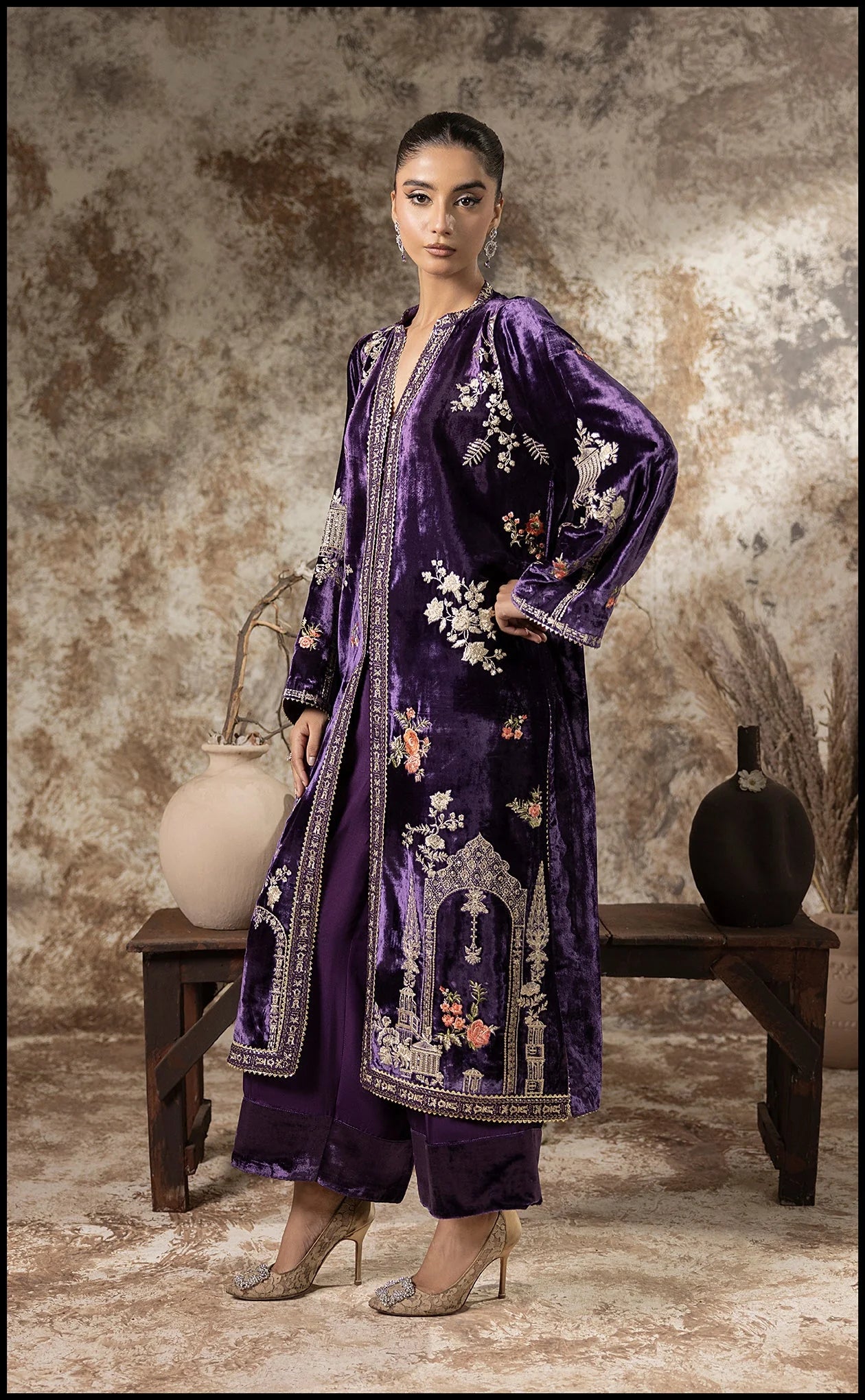 Sumaira Aurangzeb A Velvet Affair'24 - Opulent Plum
