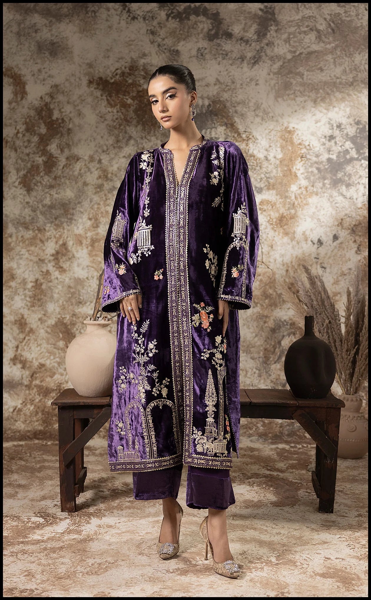 Sumaira Aurangzeb A Velvet Affair'24 - Opulent Plum
