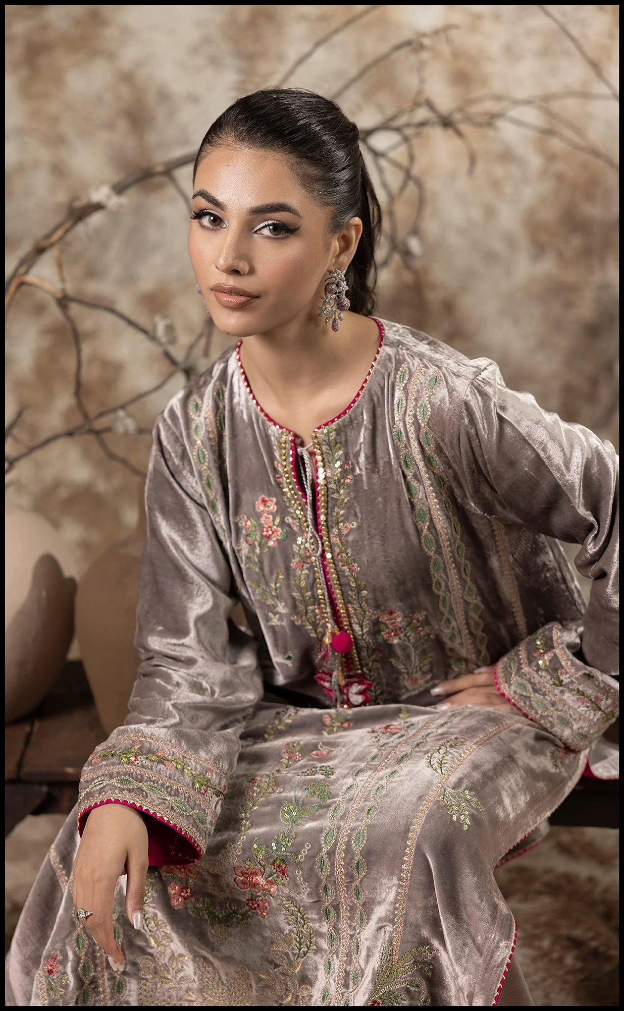Sumaira Aurangzeb A Velvet Affair'24 - Smoky Lavender