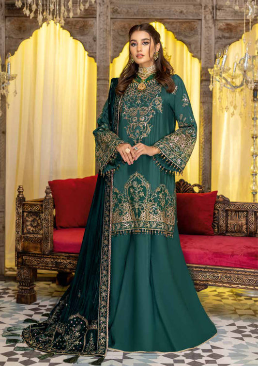 Adan's Libas Embroidered Velvet Collection Suit Set