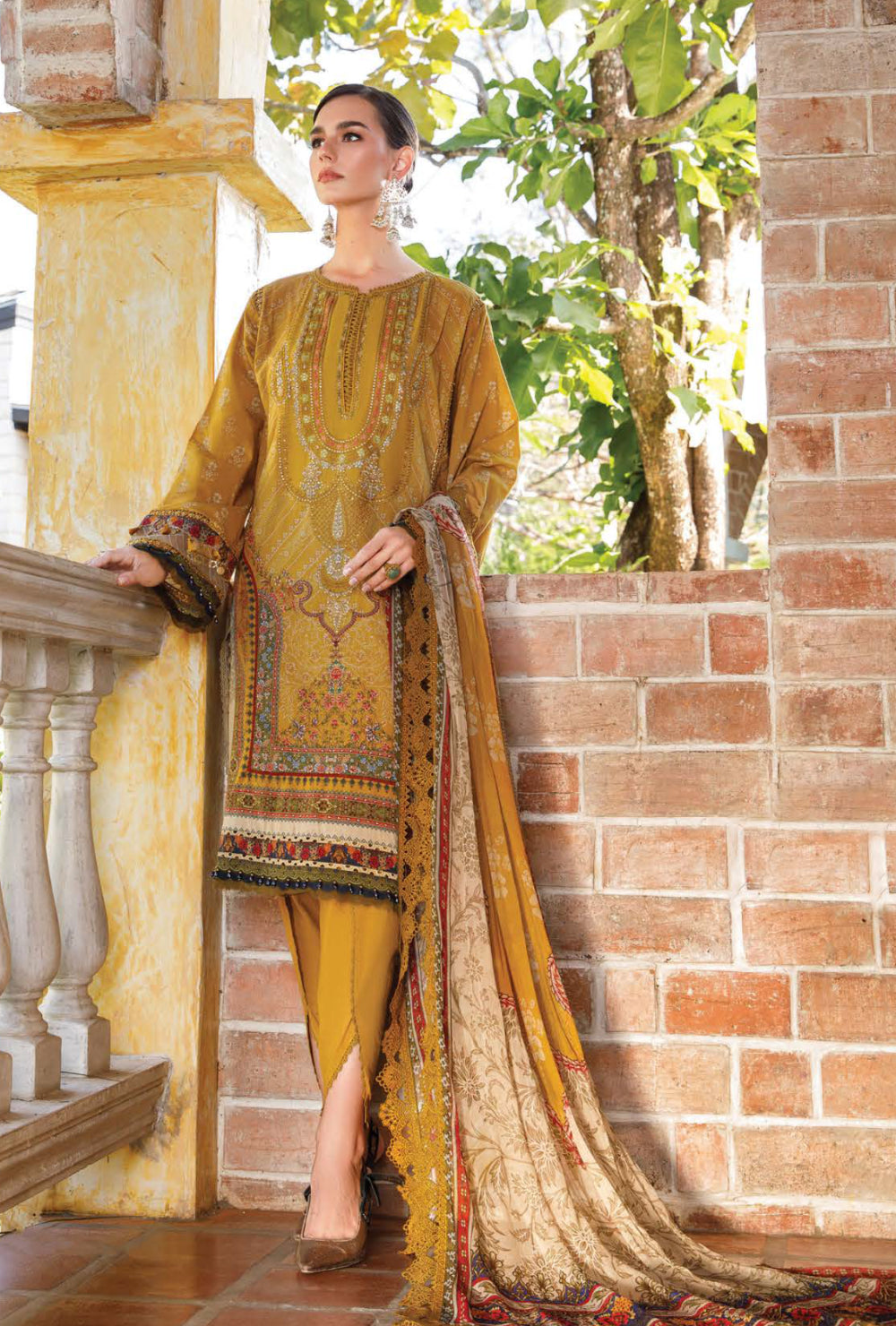 Maria.B M.Prints Spring Summer Printed Collection – 12A - Mustard