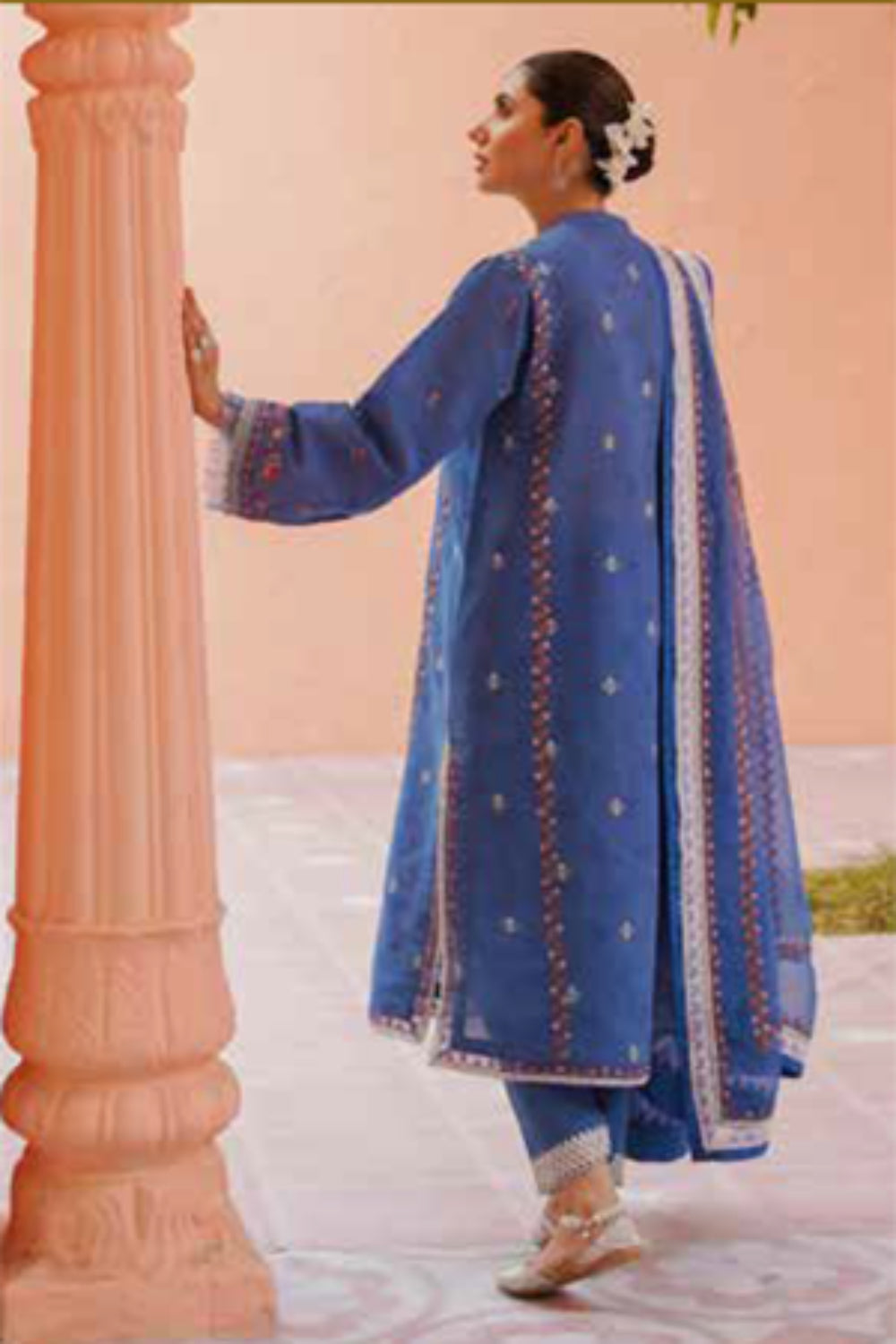 Zara Shahjahan S/S Luxury Lawn 23 Collection - Blue Suit Set