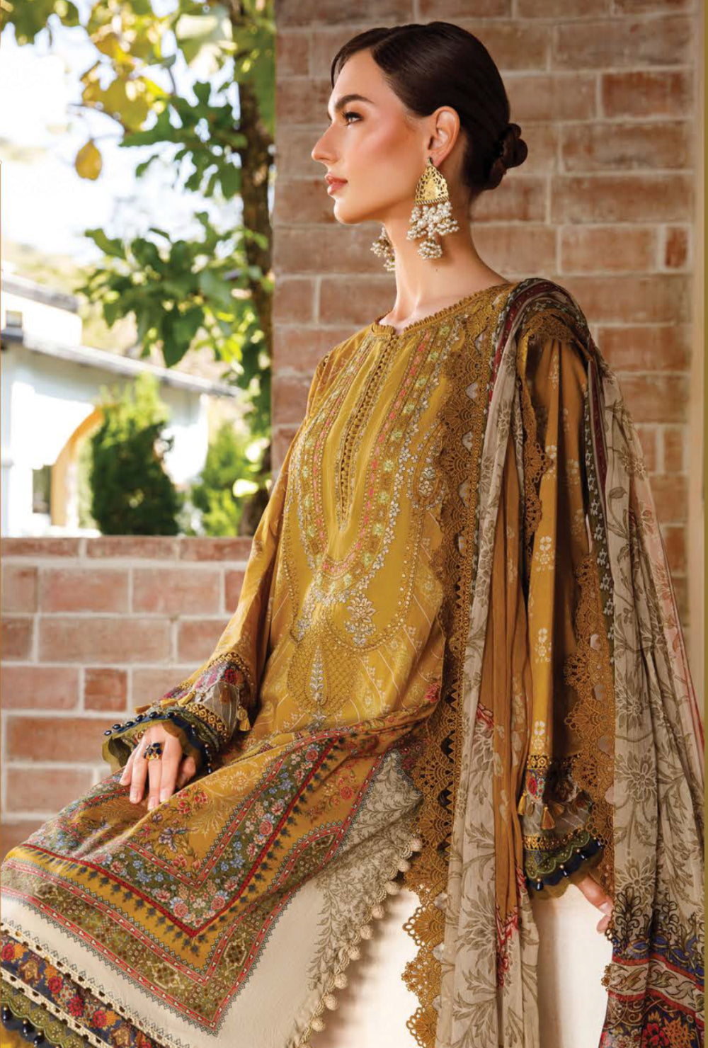 Maria.B M.Prints Spring Summer Printed Collection – 12A - Mustard