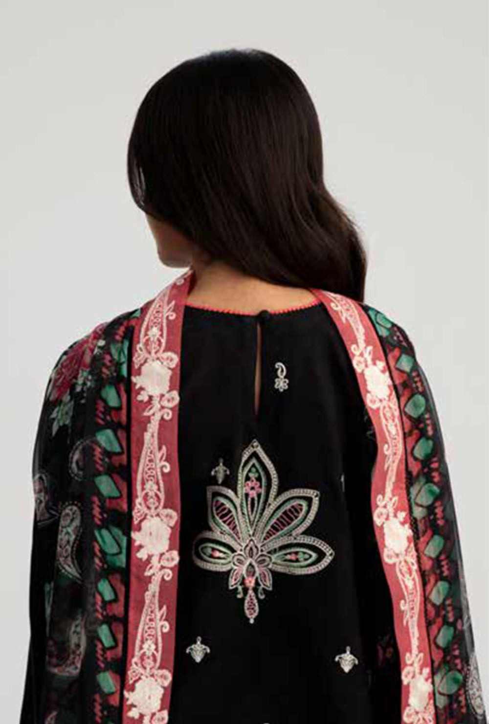 Coco By Zara Shahjahan Unstitched Lawn Summer Collection 9B – Black