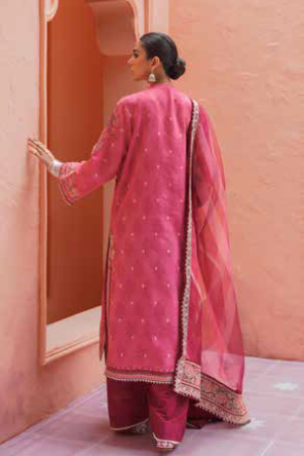 Zara Shahjahan S/S Luxury Lawn 23 Collection - Pink Suit Set