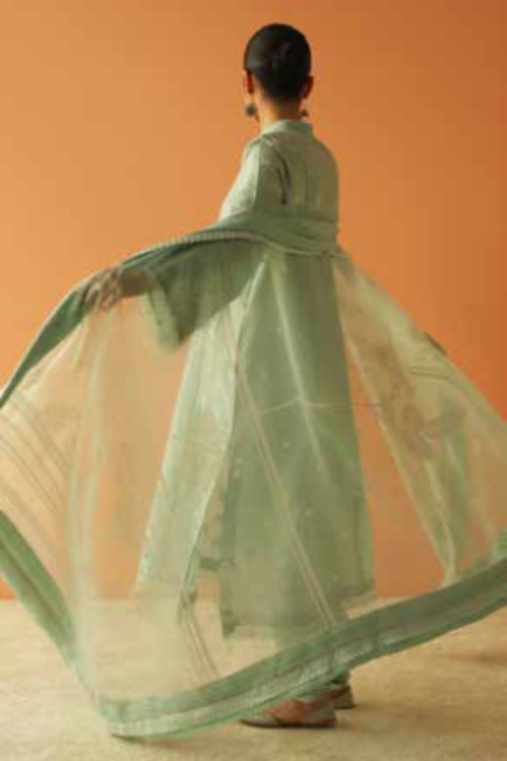 Zara Shahjahan S/S Luxury Lawn 23 Collection - Pista Green Suit Set