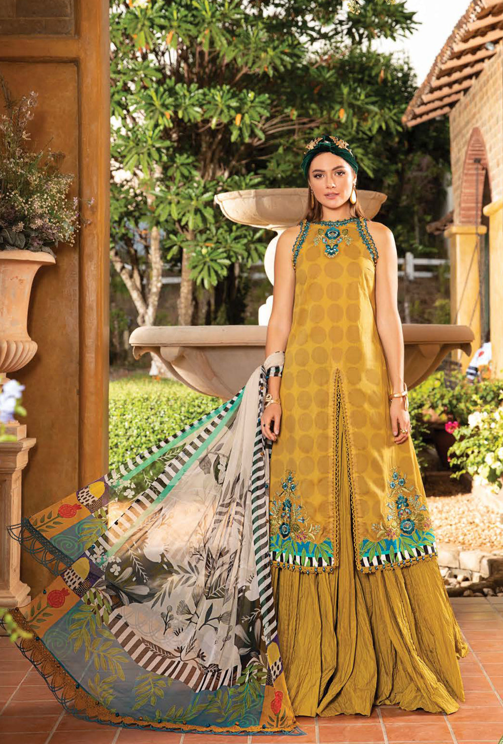 Maria.B M.Prints Spring Summer Collection – 11B - Mustard Yellow