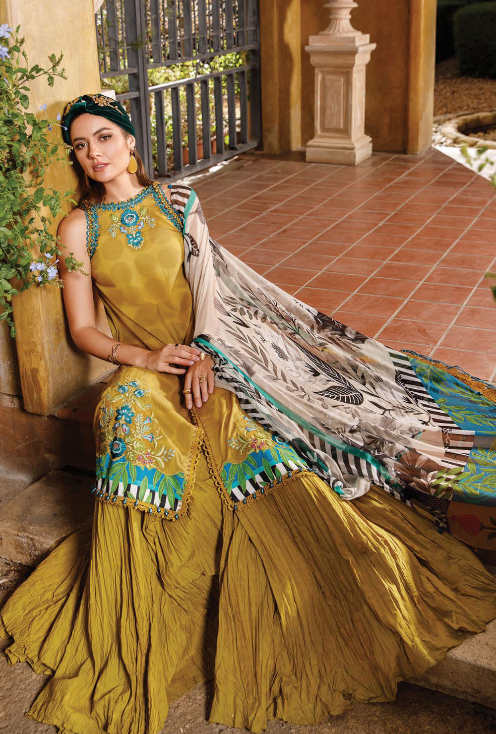 Maria.B M.Prints Spring Summer Collection – 11B - Mustard Yellow