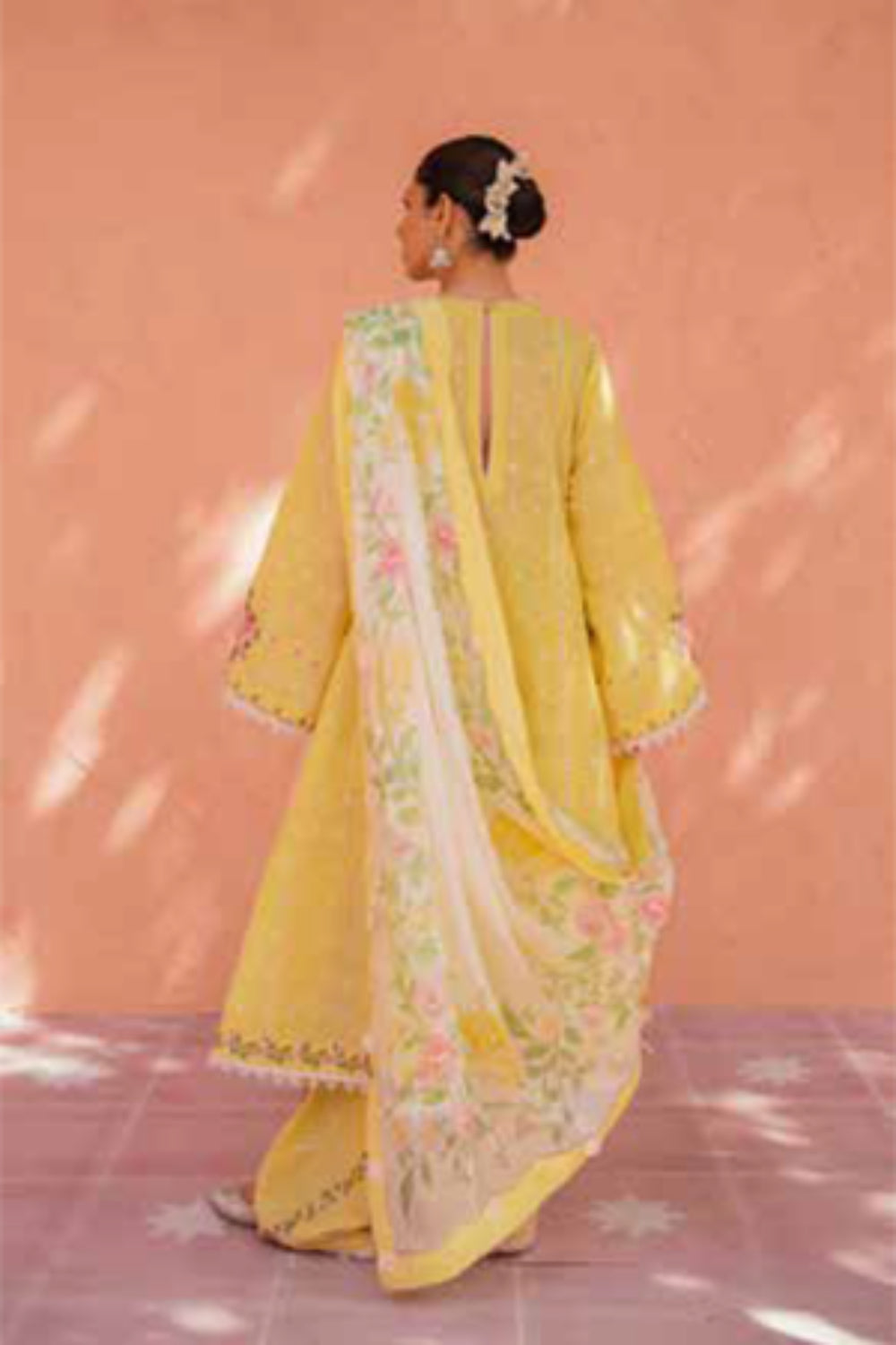 Zara Shahjahan S/S Luxury Lawn 23 Collection - Yellow Suit Set
