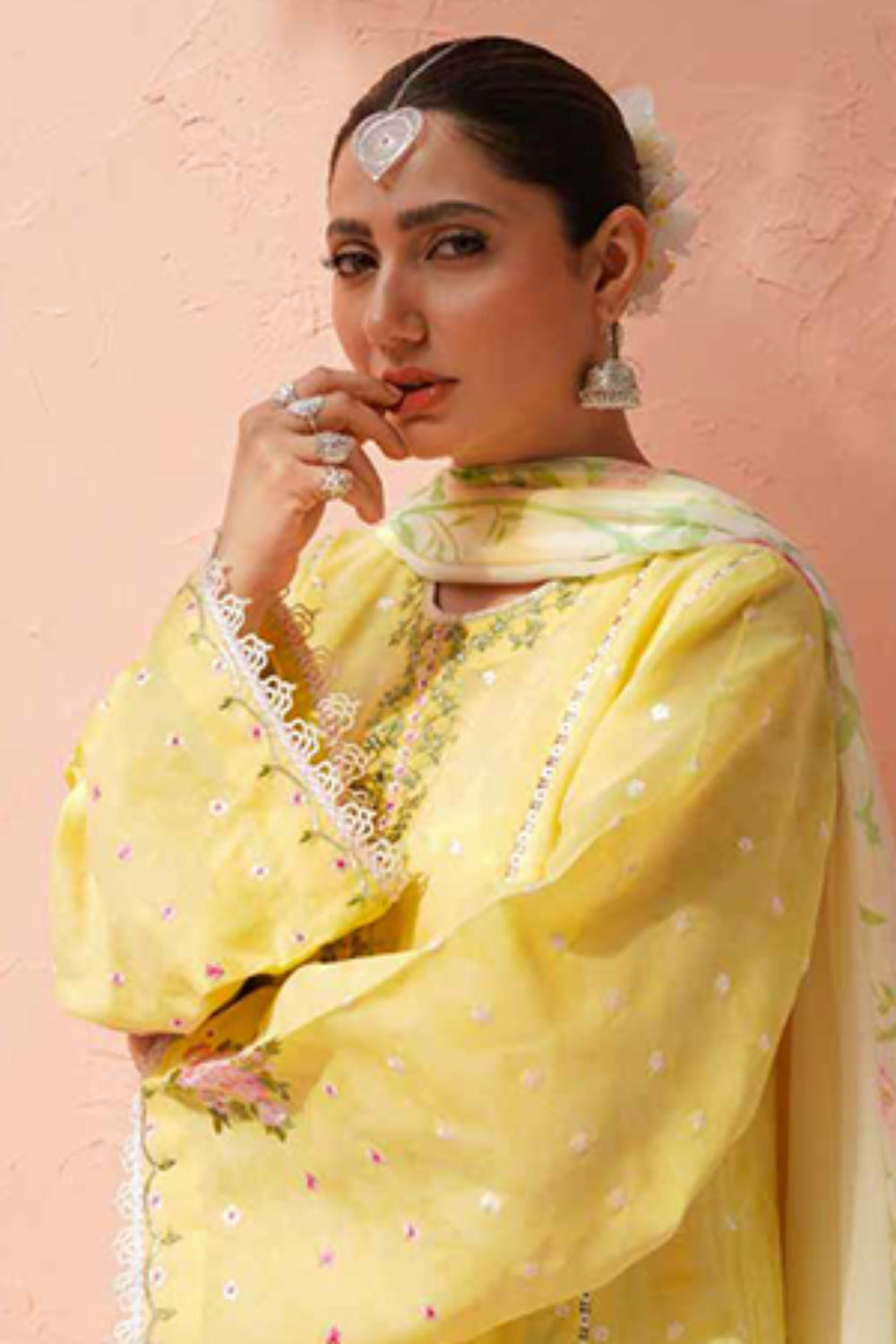 Zara Shahjahan S/S Luxury Lawn 23 Collection - Yellow Suit Set