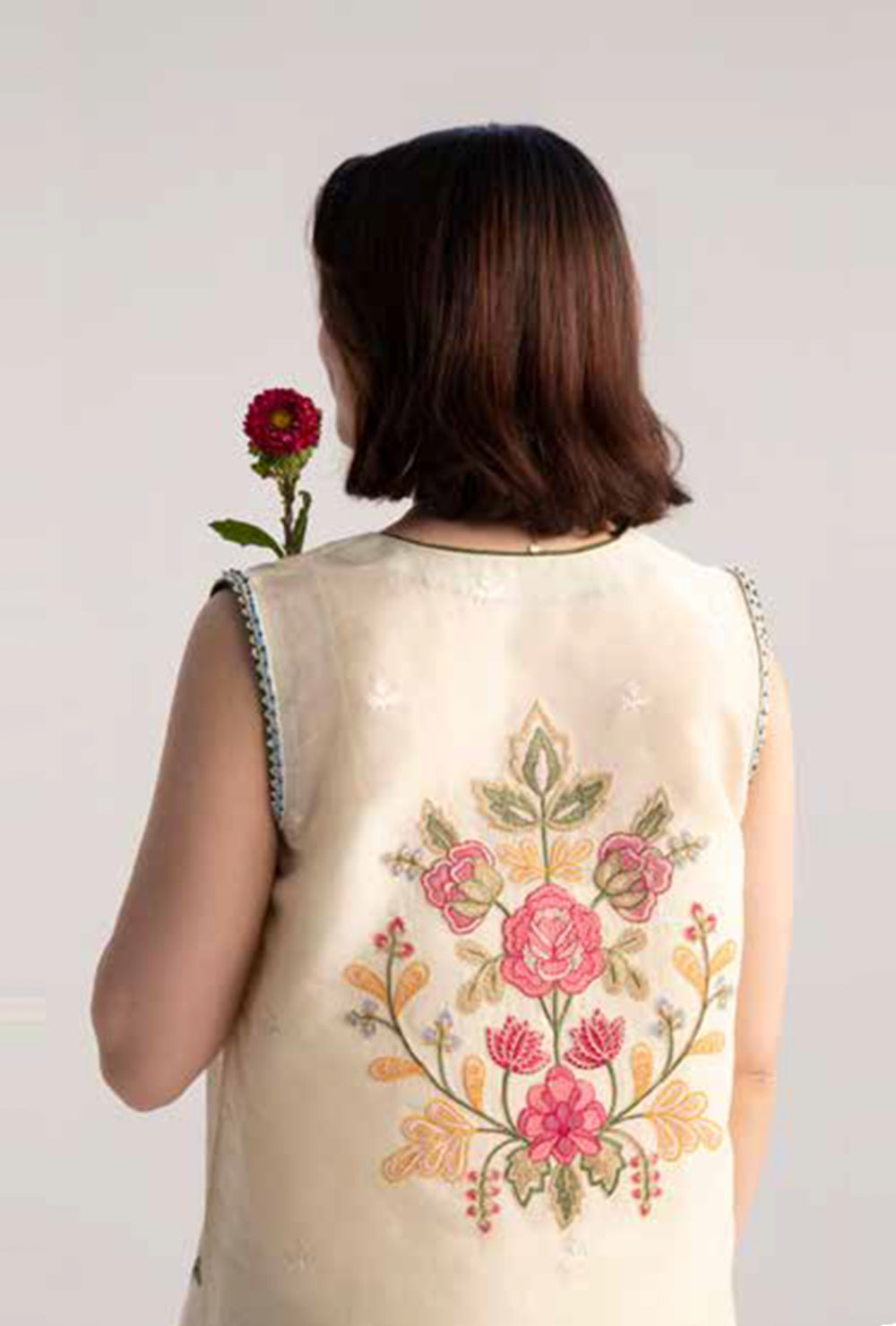 Coco By Zara Shahjahan Unstitched Lawn Summer Collection 7A – Cream