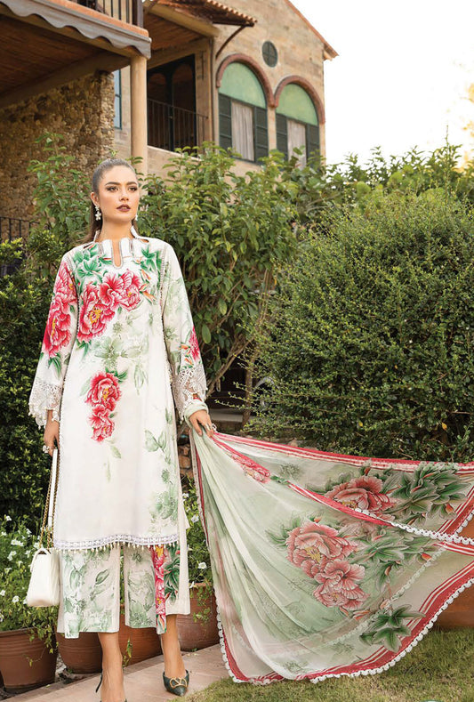 Maria.B M.Prints Spring Summer Floral Collection – 14A - White